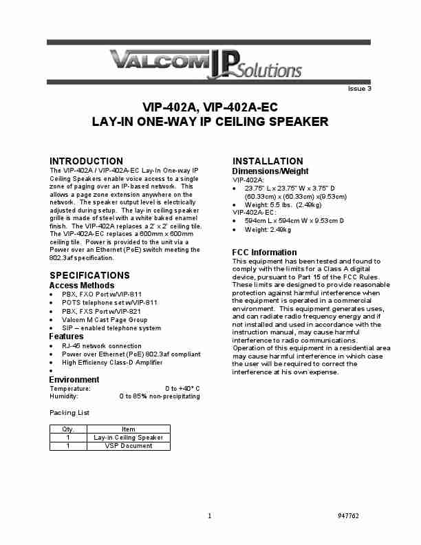 VALCOM IP SOLUTIONS VIP-402A-page_pdf